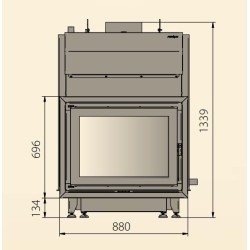Foyer bouilleur Ferlux Chaudière à Bois K80 30kW