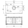 Runder Holzofen Ferlux Elipse Panoramic 8 kW auf Mittelständer
