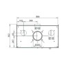 Inserção de madeira Ferlux Panoramic 90 com 3 lados envidraçados 18 kW