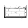 Insert à Bois Ferlux Panoramic 90 avec 3 côtés vitrés 18 kW