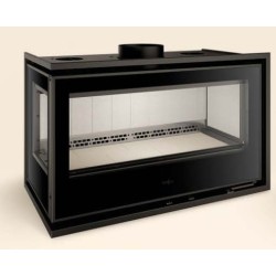 Wood Insert Ferlux Panoramic 90 Angle with 2 glazed sides 18 kW