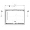 Inserto in legno Ferlux Panoramic 70 Angle con 2 lati vetrati 15 kW