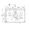 Inserto in legno Ferlux Panoramic 70 Angle con 2 lati vetrati 15 kW
