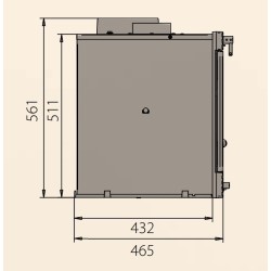 Inserto in Ghisa Ferlux Siris con Turbo 16 kW