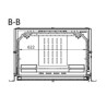 Ferlux Kalio Ferro Fundido Inserção de Madeira com Turbo 16 kW de vidro de cristal