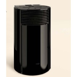 Pellet Stove Ferlux Helen Magique 6 kW Black Glass Round