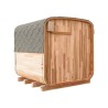 Outdoor-Sauna Gaia Nova 6 Plätze Holl es