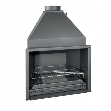 Ferlux houtkachel met Forno 60 oven in 16kW staal met glas