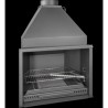 Ferlux Holzofen mit Forno 60 Backofen aus 16kW Stahl mit Glas