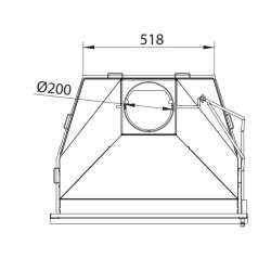 Estufa de leña Ferlux con horno Forno 60 en acero de 16kW con vidrio