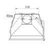Ferlux Holzofen mit Forno 60 Backofen aus 16kW Stahl mit Glas