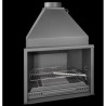 Ferlux Holzofen mit Forno 60 Backofen aus 16kW Stahl mit Glas