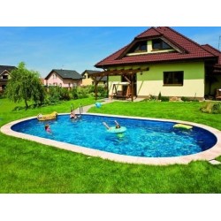 Oval Pool Ibiza Azuro 11x5 H150 with Sand Filter