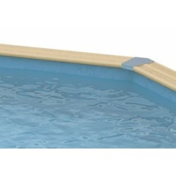 Piscine Bois  Sunwater 550x300 H140cm Liner bleu Ubbink