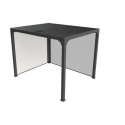 Bioklimatische Pergola 7,20 m2 Habrita 2 Jalousien Seite Aluminium