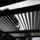 Bioclimatic pergola Habrita 21.5 m2 Anthracite aluminium and roof with ecru slats