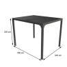 Bioklimatische Pergola Habrita Alumium 7,20 m2 mit beweglichem Lamellendach