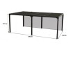 Pérgula bioclimática Habrita 21,52 m2 com 2 cortinas laterais 5,98