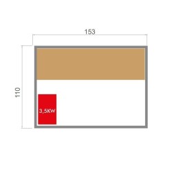 Gaïa Nova 6-seater sauna ao ar livre com fogão Harvia 8 kW