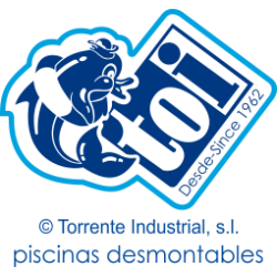 Runder oberirdischer Pool TOI Prestigio weiß 350x132 mit komplettem Kit