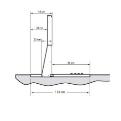 Runder oberirdischer Pool TOI Prestigio weiß 350x132 mit komplettem Kit