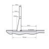 Round above ground pool TOI Prestigio white 350x132 with complete kit