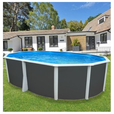 Round above ground pool TOI Prestigio white 350x132 with complete kit