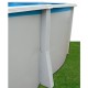 Piscina elevada TOI Ibiza Oval 730x366x132 con kit blanco completo