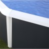 Piscine hors sol TOI Ibiza Ovale 915x457x132 avec kit complet Anthracite
