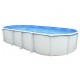 Piscina acima do solo TOI Ibiza Oval 915x457x132 com kit completo Antracite