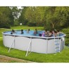 Above ground pool TOI Mallorca oval 550x366 with complete kit Anthracite