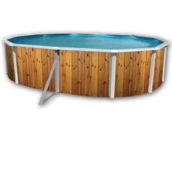 Piscina acima do solo TOI Veta oval 550x366xH120 com kit completo
