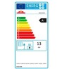 Inserto de madera de esquina acristalada derecha Bronpi Paris 90-ED Vision 14kW con turbina