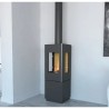 Stufa a legna Bronpi Bombay 3C 7kW con 3 lati vetrati