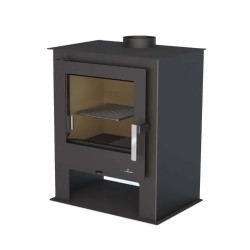 Poêle à bois Bronpi Gijon 3C 11kW avec bûcher