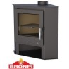 Estufa de leña Bronpi Gijon-H 11kW con horno y pira