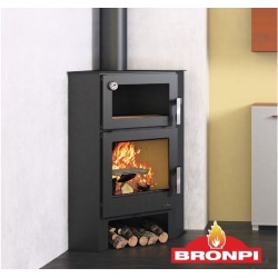 Bronpi Lerma 9kW Holzeckofen mit Backofen