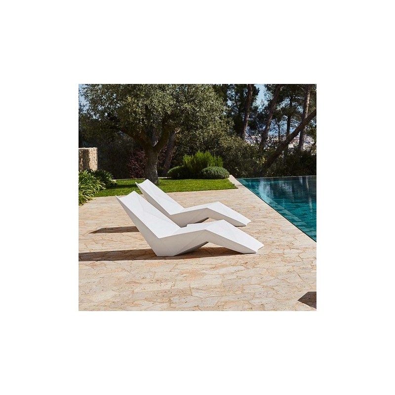 Set di 4 sedie a sdraio: Vondom Ibiza White Set di 4 sedie a sdraio: Vondom Ibiza White