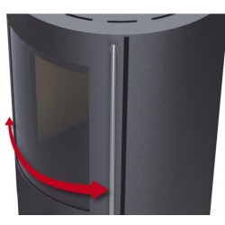 Bronpi Dover 9kW estufa de leña redonda con pira