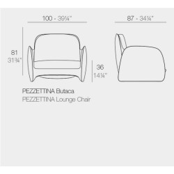 Móveis de jardim Pedra Vondom branco