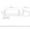 Sofa Pezzetina Vondom blanc