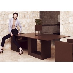 Mesa de comedor Vela 200 Vondom 300x100xH72 Blanco