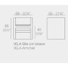 Dining table Vela XL Vondom 300x120xH72 White
