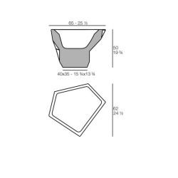 Jardinera Faz Vondom H50cm Pequeño