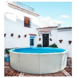 Above ground pool TOI Magnum round 350x132 Compact White
