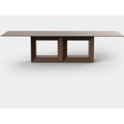 Table de repas Vela XL Vondom 300x120xH72 Full Grey