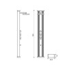 Douche Hybride Dada Formidra Aluminium Anthracite 37L
