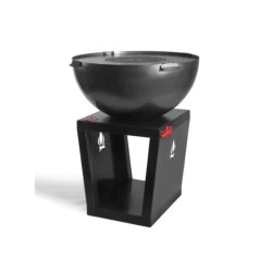 Brasero de madera Santos CookKing Premium con soporte para plancha y hoguera