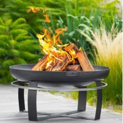 Viking King Brasero y Trípode 80cm con Parrilla de Acero Inoxidable