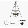 Brasero y trípode Port Cook King 100cm con parrilla de acero inoxidable